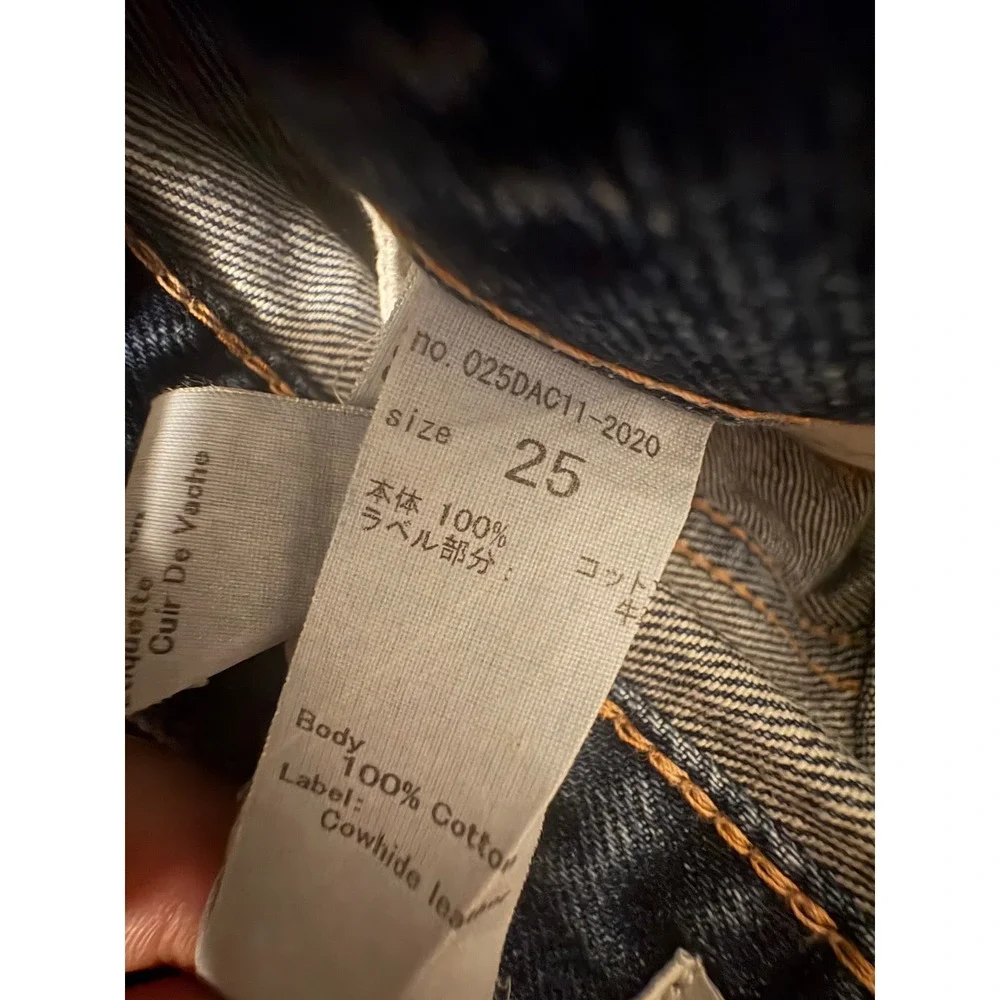 Moussy Vintage Distressed Medium Wash Straight Leg Jeans Size 25 - Picture 9 of 11